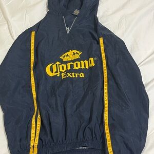 Vintage V2K Corona Extra Black Jacket with Yellow Logo Men’s Size S/M